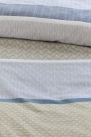 Beddinghouse Mako Satin Bettwäsche Hil Blue 135 cm x 200 cm blau