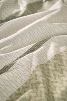 Beddinghouse Mako Satin Bettwäsche Hil Grey Green grün 155 cm x 220 cm grau