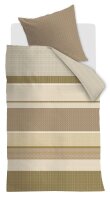 Beddinghouse Mako Satin Bettwäsche Hil al 155 cm x 220 cm natur
