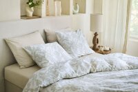 Beddinghouse Mako Satin Bettwäsche Irys Sand Sand 135 cm x 200 cm natur