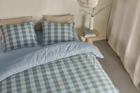 Beddinghouse Baumwolle Bettwäsche Marre Blue Green grün 155 cm x 220 cm blau