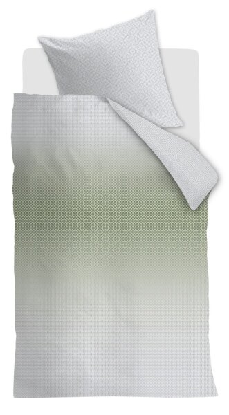 Beddinghouse Baumwollmischung Bettwäsche Nadine Green 155 cm x 220 cm grün
