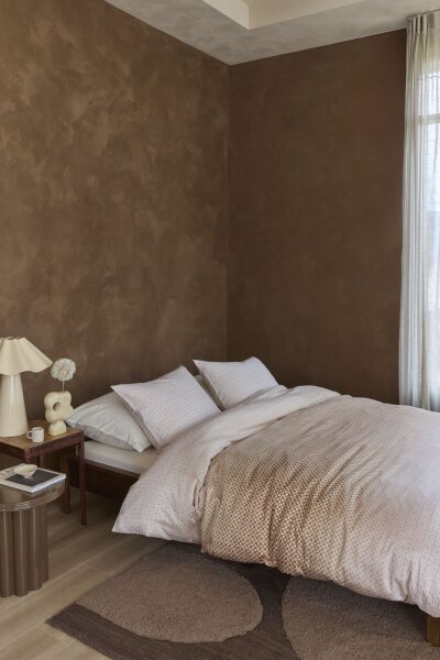 Beddinghouse Baumwollmischung Bettwäsche Nadine Sand Sand 155 cm x 220 cm natur