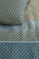 Beddinghouse Baumwolle Bettwäsche Riven Blue 135 cm x 200 cm blau