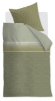 Beddinghouse Baumwolle Bettwäsche Riven Green 155 cm x 220 cm grün