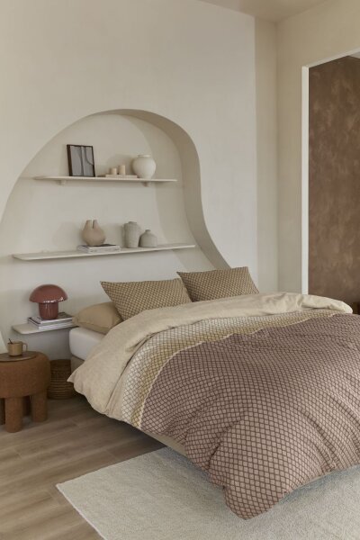 Beddinghouse Bettwäsche DE BH Riven Natural 135x200 Natur