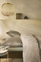 Beddinghouse Baumwollmischung Bettwäsche Shiva Sand Sand 155 cm x 220 cm natur