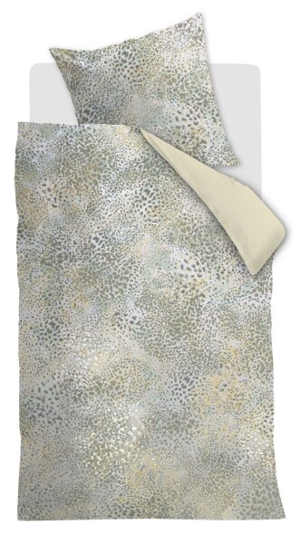 Beddinghouse Mako Satin Bettwäsche Sia Green 155 cm x 220 cm grün