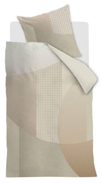 Beddinghouse Baumwolle Bettwäsche Tove al 155 cm x 220 cm natur