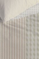 Beddinghouse Baumwolle Bettwäsche Tove al 155 cm x 220 cm natur