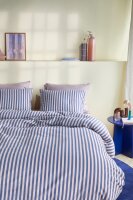 Beddinghouse Seersucker Bettwäsche Veya Blue 135 cm x 200 cm blau