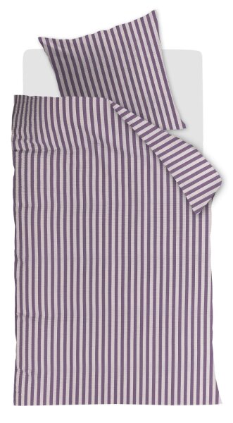 Beddinghouse Seersucker Bettwäsche Veya Mauve Mauve 155 cm x 220 cm lila