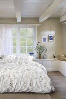 Beddinghouse Baumwolle Bettwäsche Silent White 155 cm x 220 cm weiß