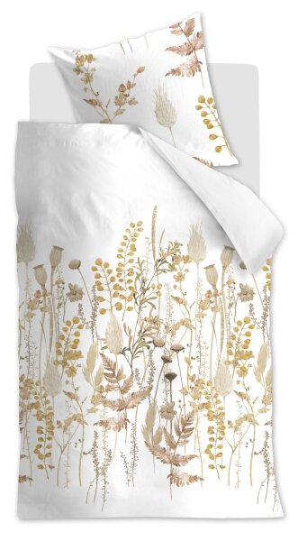 Beddinghouse Baumwolle Bettwäsche Springtime Sand Sand 155 cm x 220 cm natur