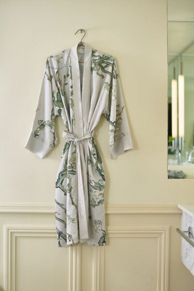 Beddinghouse Heimtextilie Ba mantel GOGH Almond Blossom Kimono Sand L/XL Sand cm x cm natur