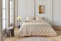 Beddinghouse Mako Satin Bettwäsche Abstract Terra Terra 155 cm x 220 cm orange