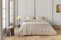 Beddinghouse Mako Satin Bettwäsche Abstract Terra Terra 155 cm x 220 cm orange