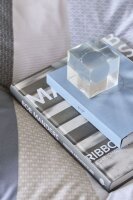 Beddinghouse Mako Satin Bettwäsche Archi Blue Grey grau 155 cm x 220 cm blau