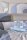 Beddinghouse Mako Satin Bettwäsche Archi Blue Grey grau 155 cm x 220 cm blau