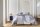 Beddinghouse Mako Satin Bettwäsche Archi Blue Grey grau 155 cm x 220 cm blau