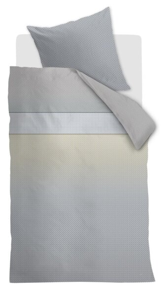 Beddinghouse Mako Satin Bettwäsche Connection Green 155 cm x 220 cm grün