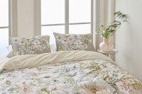 Beddinghouse Mako Satin Bettwäsche Existence al 155 cm x 220 cm natur