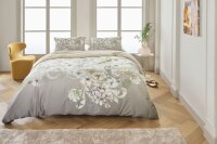 Beddinghouse Mako Satin Bettwäsche Existence al 155 cm x 220 cm natur