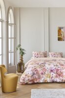 Beddinghouse Mako Satin Bettwäsche Vario Florum Terra Terra 155 cm x 220 cm orange
