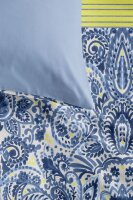Oilily Mako Satin Bettwäsche OLY Linzi Blue 155 cm x 220 cm blau