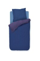 PiP Studio Perkal Bettwäsche PIP Alvida Dark Blue Dunkel 155 cm x 220 cm blau