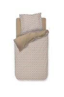 PiP Studio Perkal Bettwäsche PIP Bailamos Sand Sand 155 cm x 220 cm natur