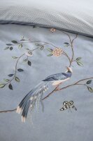 PiP Studio Perkal Bettwäsche PIP Bamboo Blossom Light Blue Hell 135 cm x 200 cm blau