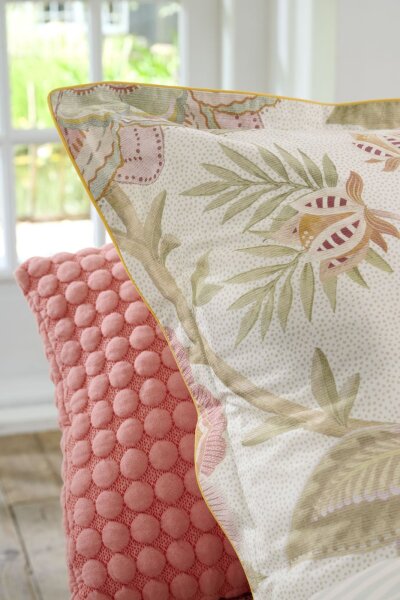 PIP Studio Dekokissen DE PIP Bombay Bold Off-white 80x80 Cremefarben
