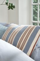PiP Studio Kissen ko PIP Bonsoir Combistripe Blue 60 cm x 40 cm blau