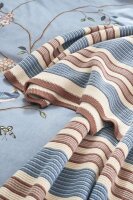 PIP Studio Kuscheldecke PIP Bonsoir Combistripe Blue 130x170 Blau