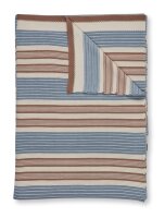 PIP Studio Kuscheldecke PIP Bonsoir Combistripe Blue 130x170 Blau