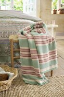 PIP Studio Kuscheldecke PIP Bonsoir Combistripe Green 130x170 Gr&uuml;n