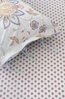PiP Studio Spannbettlaken PIP Jaipur Flower FS Light Blue Hell 140 cm x 200 cm blau