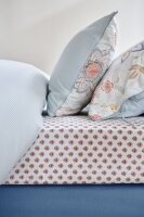 PiP Studio Spannbettlaken PIP Jaipur Flower FS Light Blue Hell 140 cm x 200 cm blau