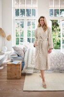 PiP Studio Heimtextilie Ba mantel PIP Jasmin Jacquard Bathrobe Sand M Sand cm x cm natur