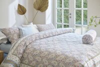 PiP Studio Perkal Bettwäsche PIP Kairi Bloom Light Blue Hell 135 cm x 200 cm blau