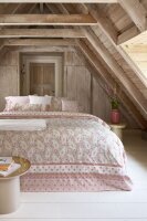 PiP Studio Perkal Bettwäsche PIP Kairi Bloom Light Pink Hell 155 cm x 220 cm rosa