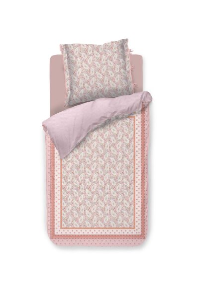 PiP Studio Perkal Bettwäsche PIP Kairi Bloom Light Pink Hell 200 cm x 200 cm rosa