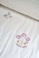 PiP Studio Perkal Bettwäsche PIP Mughal Flower Off-white Cremefarben 155 cm x 220 cm natur