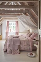 PiP Studio Tagesdecke PIP Mumbai Morning Quilt Pink 220 cm x 220 cm rosa