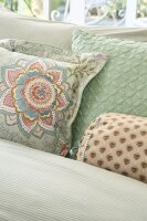 PiP Studio Kissen ko PIP Mumbai Morning Light Green Hell 53 cm x 53 cm grün