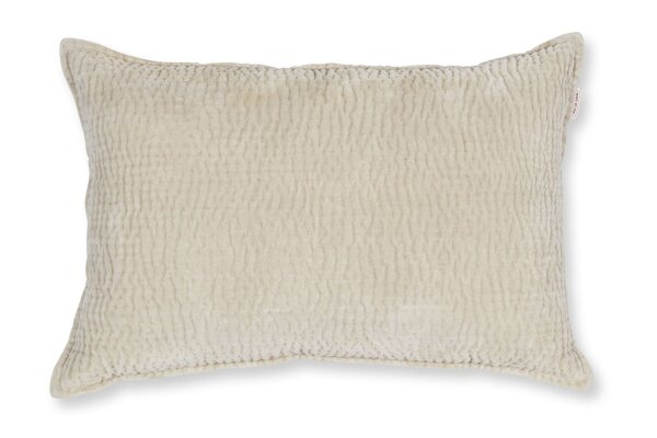 PiP Studio Kissen ko PIP Velvet Sky Sand Sand 60 cm x 40 cm natur