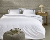 Rivièra Maison Baumwolle Bettwäsche RM Leandro Navy Marine 155 cm x 220 cm blau