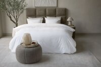 Rivièra Maison Baumwolle Bettwäsche RM Leandro Sand Sand 155 cm x 220 cm natur