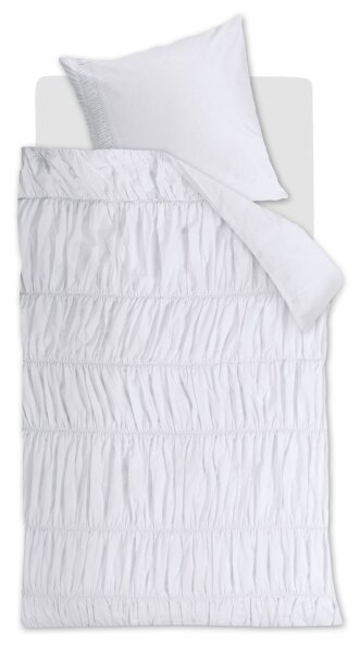 Rivièra Maison Baumwolle Bettwäsche RM Ruffle White 155 cm x 220 cm weiß
